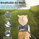 thumbnail image 4 of Summer Cat Travel Chest Strap Adjustable Vest with Drawstring Reflective Style Comfortable and Breathable Cat Harness with Anti-Break Drawstring (Grey, 4 of 5