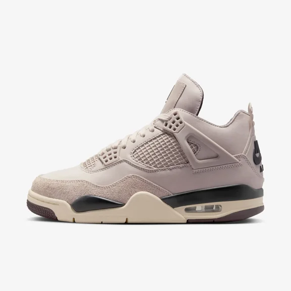Nike Air Jordan Mens Air 4 Retro A Ma Maniere While You were Sleeping Fossil Stone/Metallic Pewter 13.5 Women/12 Men