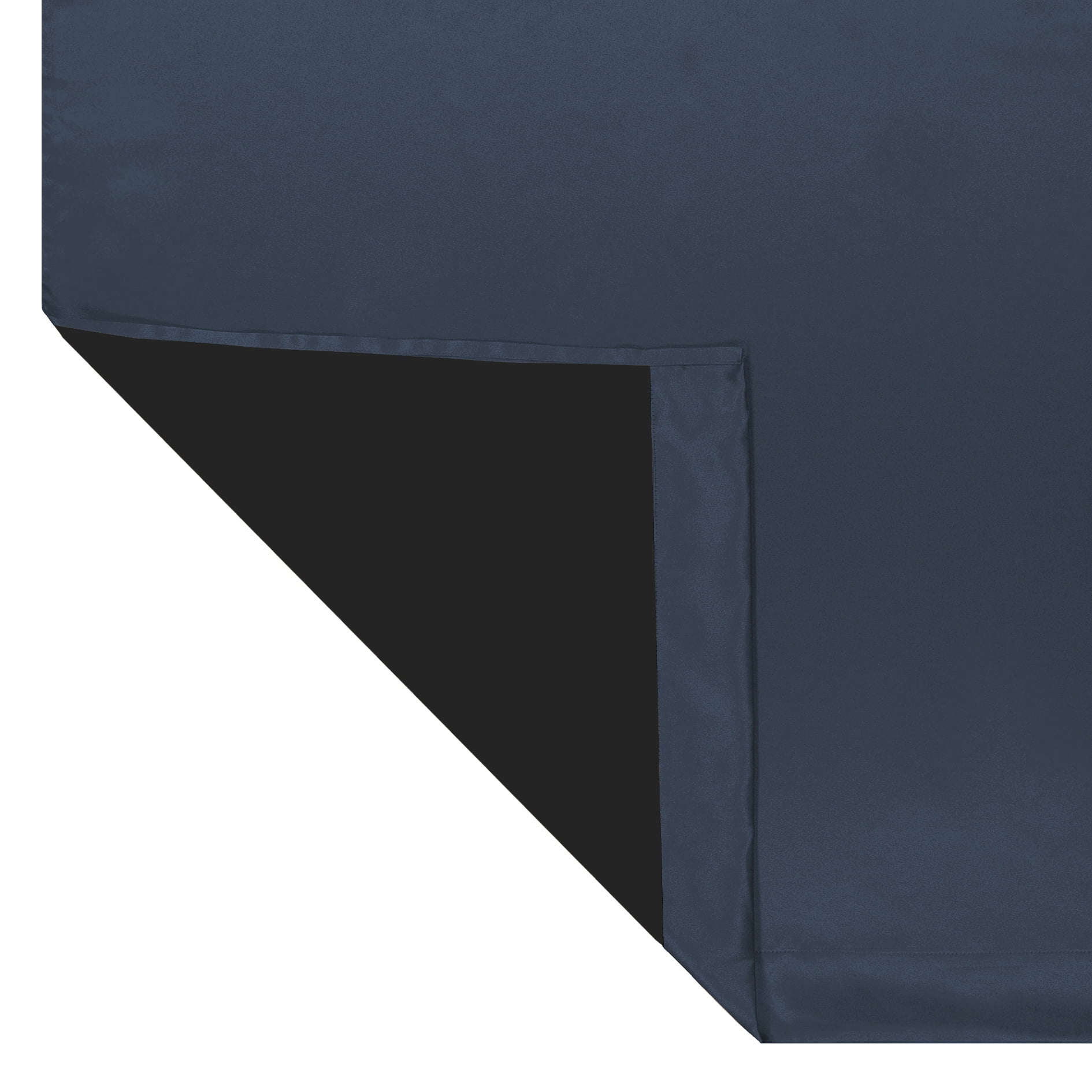 Eclipse Phoenix Blackout Curtain Rod Pocket Panel Pair, Indigo Blue, 50" W x 84" L