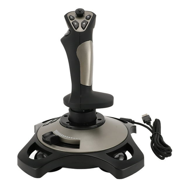 Joystick de Vuelo de PC, Instalacia Fácil y Fácil de Instalacia Profesional Vibración Vibración Simulador de Vuelo Control para PC Para Computadora