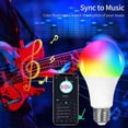 thumbnail image 2 of Smarts Bluetooth-Compatible Light Bulb Multi Modes Adjustables Light Bulbs for Home Gathering Party, 2 of 5
