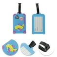 thumbnail image 3 of Unique Bargains 1 Pc Aircraft Luggage Tag for Travelling Blue Soft Rubber, 3 of 4