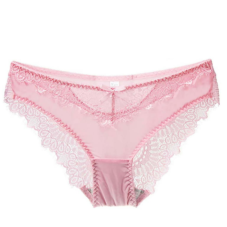 Front-close Bra and Shorties Lingerie Set Pink See Through Underwear Made  of Irresistible Lace -  Denmark