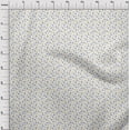 thumbnail image 4 of oneOone Velvet White Fabric Floral Craft Projects Decor Fabric Printed By The Yard 58 Inch Wide, 4 of 5