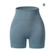 thumbnail image 3 of Pantalones cortos sin costuras para mujer, atléticos, a prueba de golpes, Fitness, cintura alta, levantamiento de cadera, ropa inferior, ropa Prendas para la parte inferior del cuerpo Azul claro S Minnieouse AP018957-01, 3 of 6