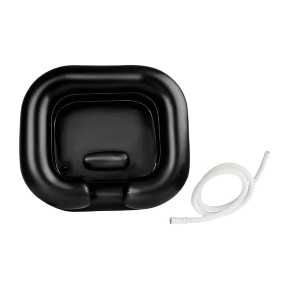 Cuenca portátil de champú cuenca portátil de champú bandeja para el cabello lavado de cabello lavavajilla para lavavajillas para limitan la Negro