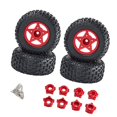 thumbnail image 1 of figatia 4 Pieces 1/8 1/10 RC Car Tires Replacement High Performance DIY Upgrade RC Spare red, 1 of 9