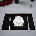thumbnail image 2 of MKHERT Funny Christmas Quote Santa Claus is Coming to Town Placemats Table Mats for Dining Room Kitchen Table Decoration 12x18 inch,Set of 4, 2 of 4