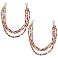 thumbnail image 3 of Masteelf Multilayer Beaded Shoe Chains for Sneakers Decorative Rice Bead Alloy Shoe Charm Chain, 3 of 8