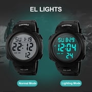 SKMEI Men's Digital Sports Watch Large Face Military Format Waterproof Stopwatch Alarm Wrist Watch