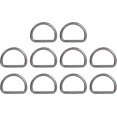 thumbnail image 1 of Metal D Rings,10Pcs D Shape Buckle Clips Adjusting Loop D Ring Keychains Belts Hardware Bags Ring Hand DIY, 1 of 4