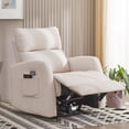 thumbnail image 6 of Hybition Modern Recliner Velvet Chair Electrically Adjustable Single Sofa-Beige, 6 of 8