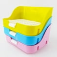 thumbnail image 1 of Maoww Litter Tray Rabbit Corner Bed Rectangular Shape Cages Indoor Outdoor Cleaning Pot Pets Training Tool Potty Toilet Yellow, 1 of 9