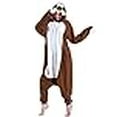 thumbnail image 3 of DOITNOW Pyjama Paresseux Unisexe Combinaison Adulte Costumes Cosplay Animal (TG, Marron), 3 of 4