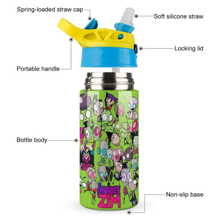 Invader Zim Stainless Steel Insulated Water Cup for Boys Girls