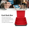 thumbnail image 3 of Card Deck Box Large Capacity Magnetic Closure PU Leather Storage Case for Game Tarot Cards 3 Rows, 3 of 7