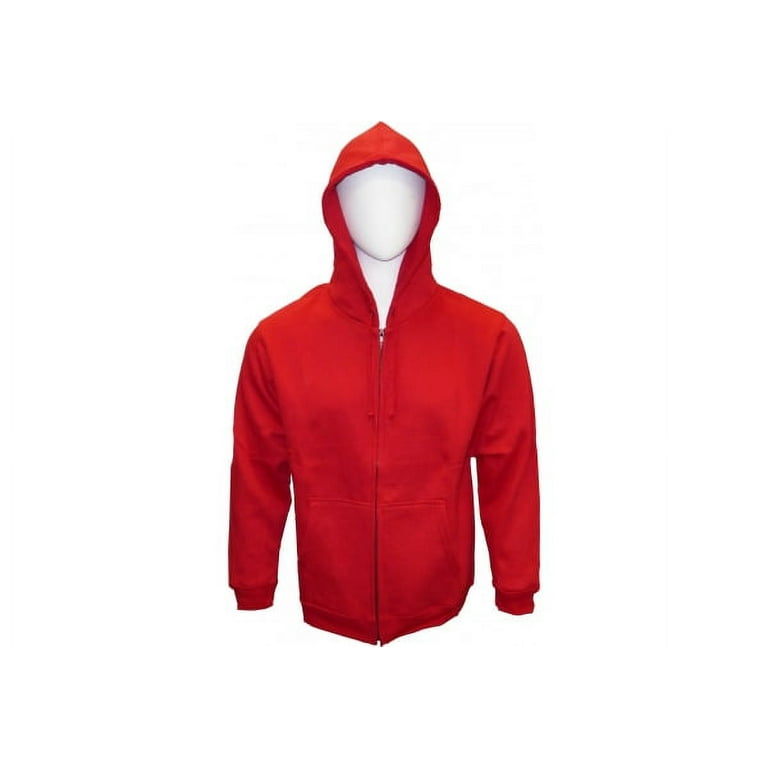 Specien Adult Hooded Full Covered Zipper Fleece Sweatshirt Jacket Men s Size XXL Black