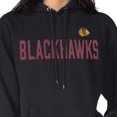 thumbnail image 3 of Women's G-III 4Her by Carl Banks  Black Chicago Blackhawks Dot Print Pullover Hoodie, 3 of 3
