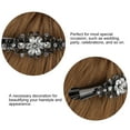 thumbnail image 5 of 2pcs Shiny Rhinestone Headdress Alloy Duckbill Hair Clips Alligator Hairpins, 5 of 6