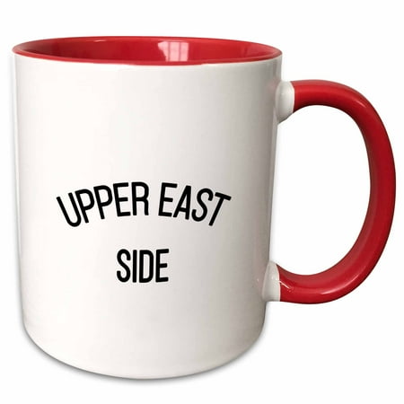 

3dRose Upper East Side - Two Tone Red Mug 11-ounce