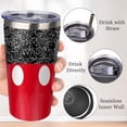 thumbnail image 2 of Cute Mouse Tumbler With Straw and Lid, Stainless Steel 10oz Insulated Coffee Travel Mug, Cartoon Mouse Gifts Cups for Women and Girls, 2 of 6