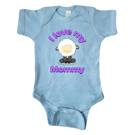 

Inktastic I Love My Mommy Cute Lamb for Mothers Day Gift Baby Boy or Baby Girl Bodysuit