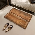thumbnail image 3 of Anckoeil Wood Grain Print Diatomaceous Earth Bath Mat, Absorbent Non-Slip Floor Mat, Multicolor Polyester Rug, 23.6 x 15.7 in, 3 of 5