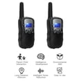thumbnail image 4 of Radios para niños T-388 - Juego de 2 walkie talkies inalámbricos, color negro, ideal para juegos y comunicación entre padres e hijos (requiere 4 pilas AAA no incluidas), 4 of 7