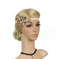 thumbnail image 2 of XASZHN Femme Dame Fête Coiffe de Mariée Bandeau Uni HD5856 Style Minimaliste Bandeau Rose_007 Taille Unique, 2 of 5