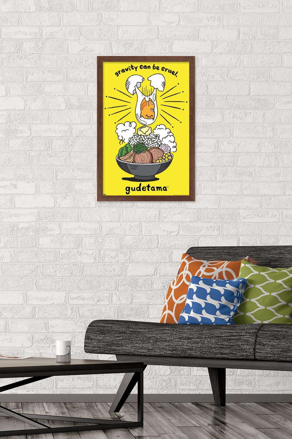 Gudetama - GraVity Wall Poster, 14.725" x 22.375", Framed