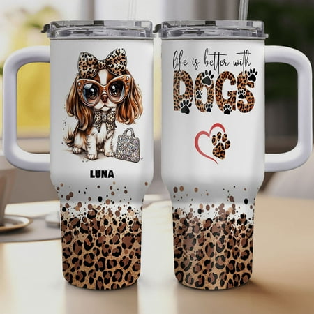 

Personalized Dog Tumbler with English Springer Spaniel Dog’s Name – Custom Travel Coffee Cup 40oz Travel Coffee Cup Gift for Mother s day Father s day Christmas w9wv61