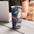 thumbnail image 4 of 20 Oz Golden Retriever Dog and Flower Coffee Tumbler Double Wall Insulated Stainless Steel Water Bottle | Metal Reusable Thermoses Flask with Cup Cap | Leak & Sweat Proof with Anti-Dust Lid, 4 of 7