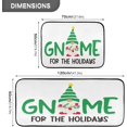 thumbnail image 2 of SKYSONIC Gnomes Christmas Lights Kitchen Mats Set of 2 Winter Holiday Anti Fatigue Floor Runner Rug Non Slip Comfort Mat 19.7x27.6 Inch + 19.7x47.2 Inch for Living Room Laundry Room Hallway, 2 of 7