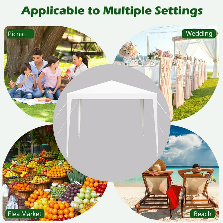Gymax 10'x10' Outdoor Waterproof Heavy Duty Canopy Tent for