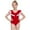 Red, variant on FAMTKT Toddler Baby Kids Girls Ruffles Solid One-Piece Swimsuit Bathing Beach Swimwear