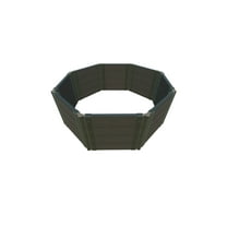 WEATHERED 2" TOOL FREE: 2 x 2 x 22' GARDEN RAISED BED (OCTAGON) JOHN BAPTISTERY