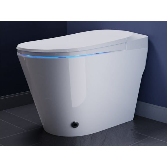 Swcorp TL-STFF950WH Envo Echo Elongated Smart Toilet Bidet in White with Auto Open, Auto Close, Auto Flush & Heated Seat