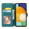 thumbnail image 3 of Allytech Compatible with Samsung Galaxy A53 5G Wallet Case,Multi-Function Wallet Case,Magnetic Wallet Case with Card Holder,PU Leather Kickstand Flip Cover with Detachable Lanyard, Darkgreen, 3 of 8