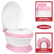 thumbnail image 3 of Baño Entrenador para Niños con Asiento Acolchado Antideslizante Diseño Realista - Rosa, 3 of 6