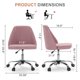 thumbnail image 5 of Silla de oficina DUMOS Comfy Rolling Swivel Task Blush, 5 of 8