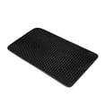 thumbnail image 2 of Pretxorve Thick Striped Memory Foam Bath Rugs, Soft Absorbent Velvet Bathroom Mats, Dots On Underside, Machine Washable Bathmat, Carpet Rug Room Décor for Shower Floor Black, 2 of 4