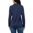 thumbnail image 5 of TACVASEN Women's Long Sleeve Golf Quick Dry T Shirts UPF 50+ Sun Protection Athletic Casual Work Tops Navy XL, 5 of 6