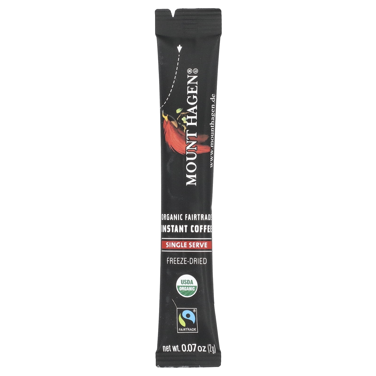 Mount Hagen Organic Fairtrade Instant Coffee, 25 Single Serve Sticks