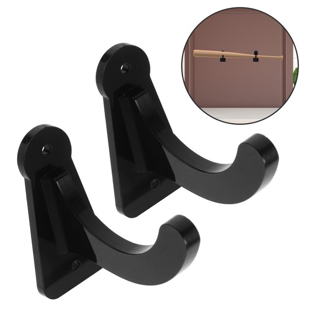 SKISUNO 1 Pair Convenient Bat Display Wall Mount Bat Rack For Baseball Bats And Softball Bats
