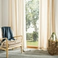 thumbnail image 3 of SAFAVIEH Vari Grommet Curtain Panel, 52" x 84", Natural/White Stripe, 3 of 6