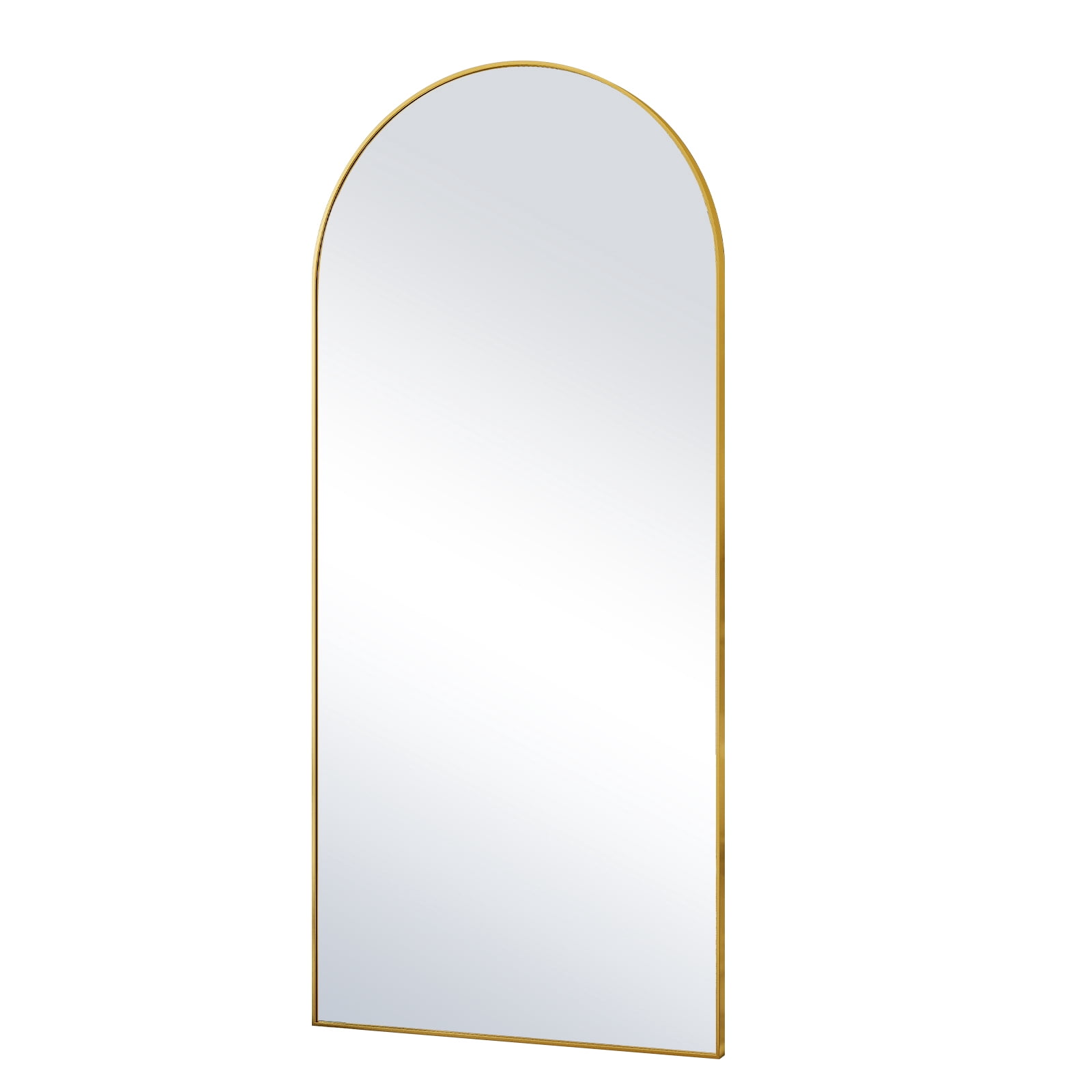 Anyrose 71" x 30" Arched Full Length Mirror Dressing Floor Mirror With A,Gold