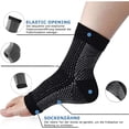 thumbnail image 4 of pares de calcetines de compresión ortopédicos, calcetines de compresión para espolones calcáneos y fascitis plantar, tobillera para neuropatía, para hinchazón, fascitis plantar, dolor de, 4 of 5