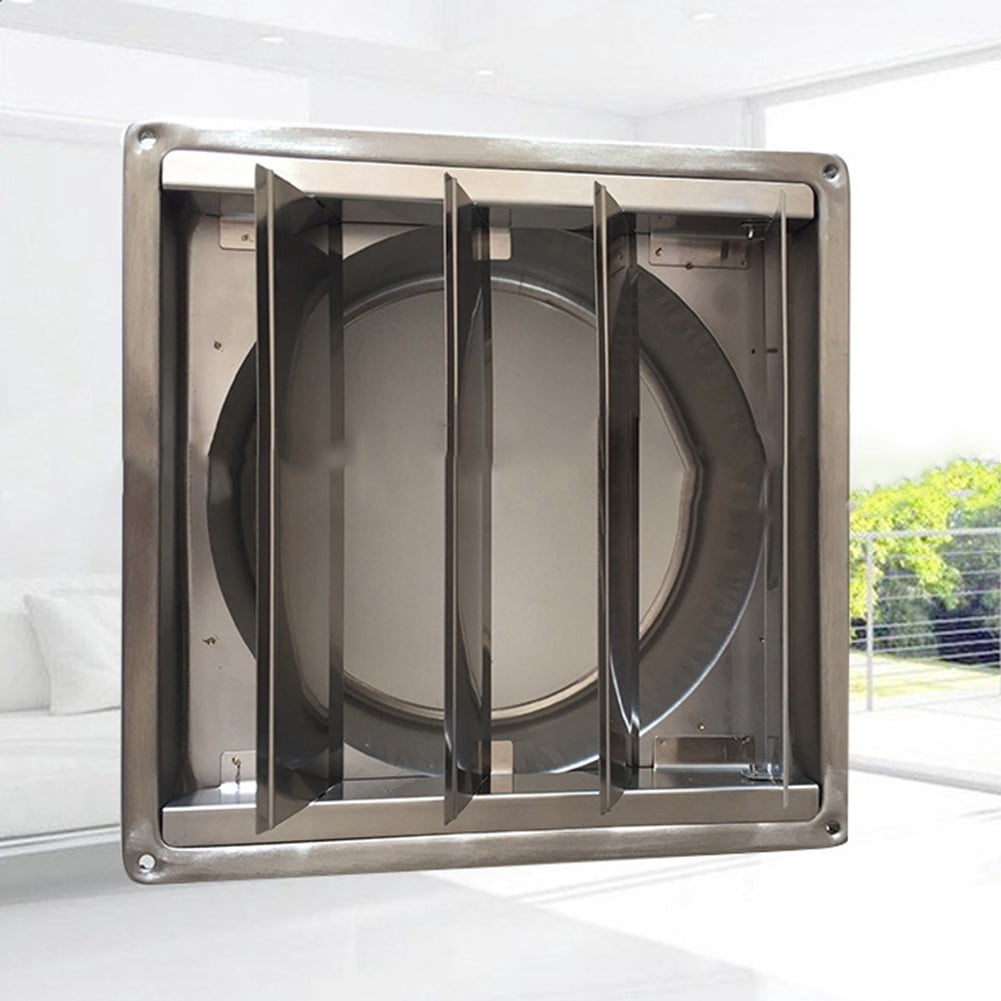 125mm Air-Vent Stainless-Steel Air Vents Duct Grill Wall Square Tumble Air Outlet Extractor Ventilation Cover Fan Outlet-Cap