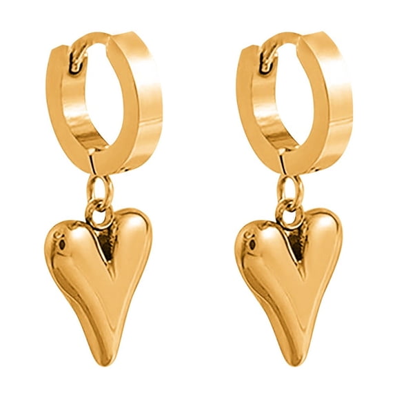 BNNG Heart Earrings For Women Earrings Dangle Heart Hoop Earrings Heart Huggie Earrings Valentines Earrings For Women Valentines Gifts For Her Girlfriend Ladies' Halloween Themed Dangle Earrings