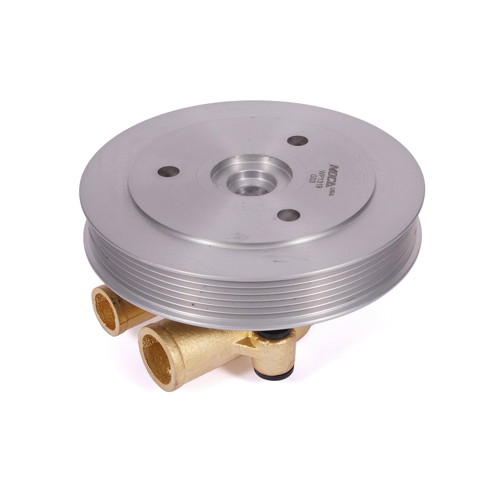 MOCA AUTOPARTS 21212799 Raw Water Pump with Serpentine Pulley Fit for Volvo Penta 4.3L 5.0L 5.7L